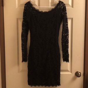 Black lace dress